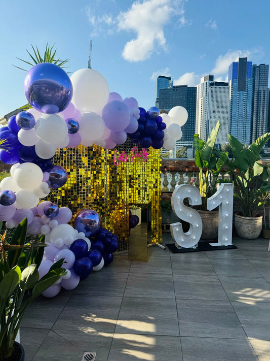 S1 Rooftop Christmas Party with Balloon Decorations in South Melbourne