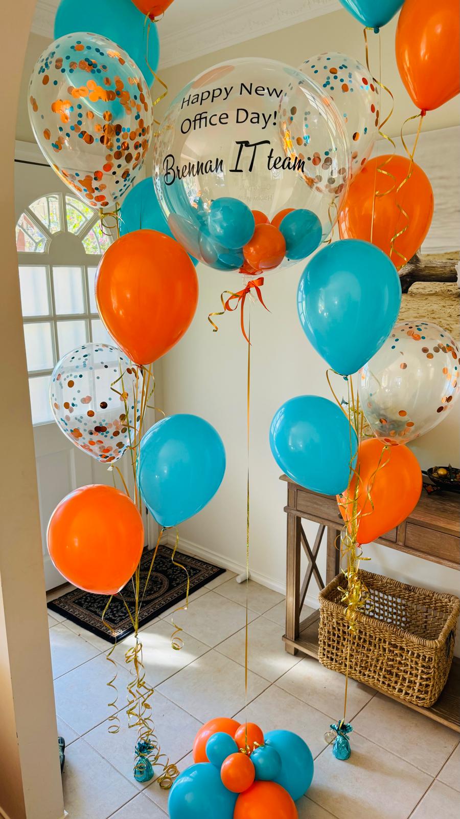 Personalised Balloon Bouquets Waiting for Courier Delivery in Melbourne
