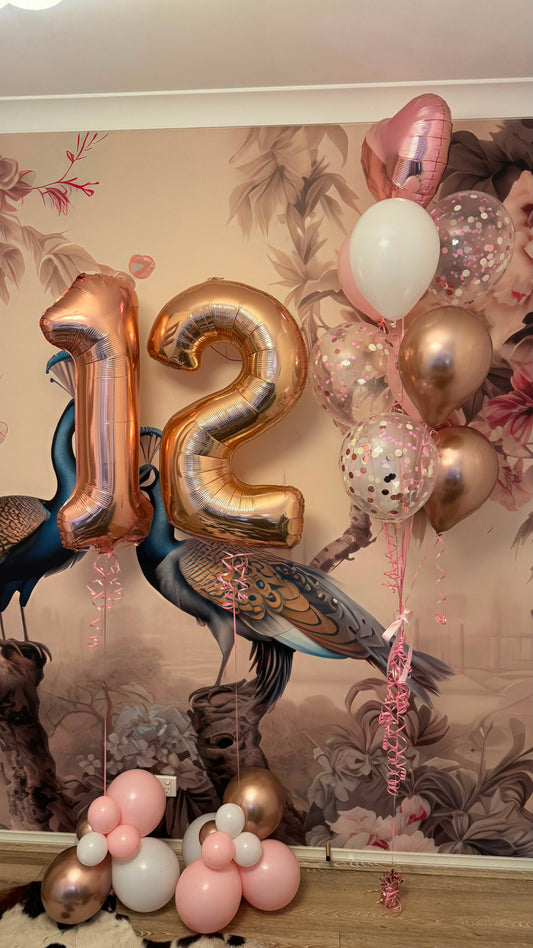 Sandringham 12th Birthday Confetti Balloon Bouquet