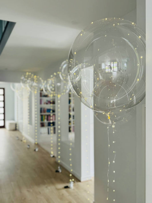 Illuminated Balloons in a hallway in a Sandringham Melbourne home