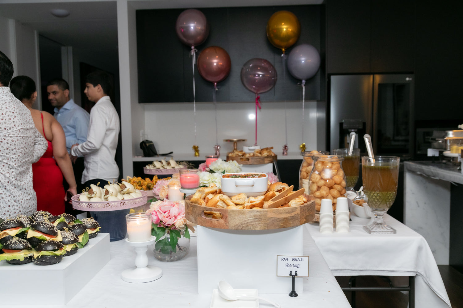 50th birthday balloon garland event styling Melbourne catering and balloons