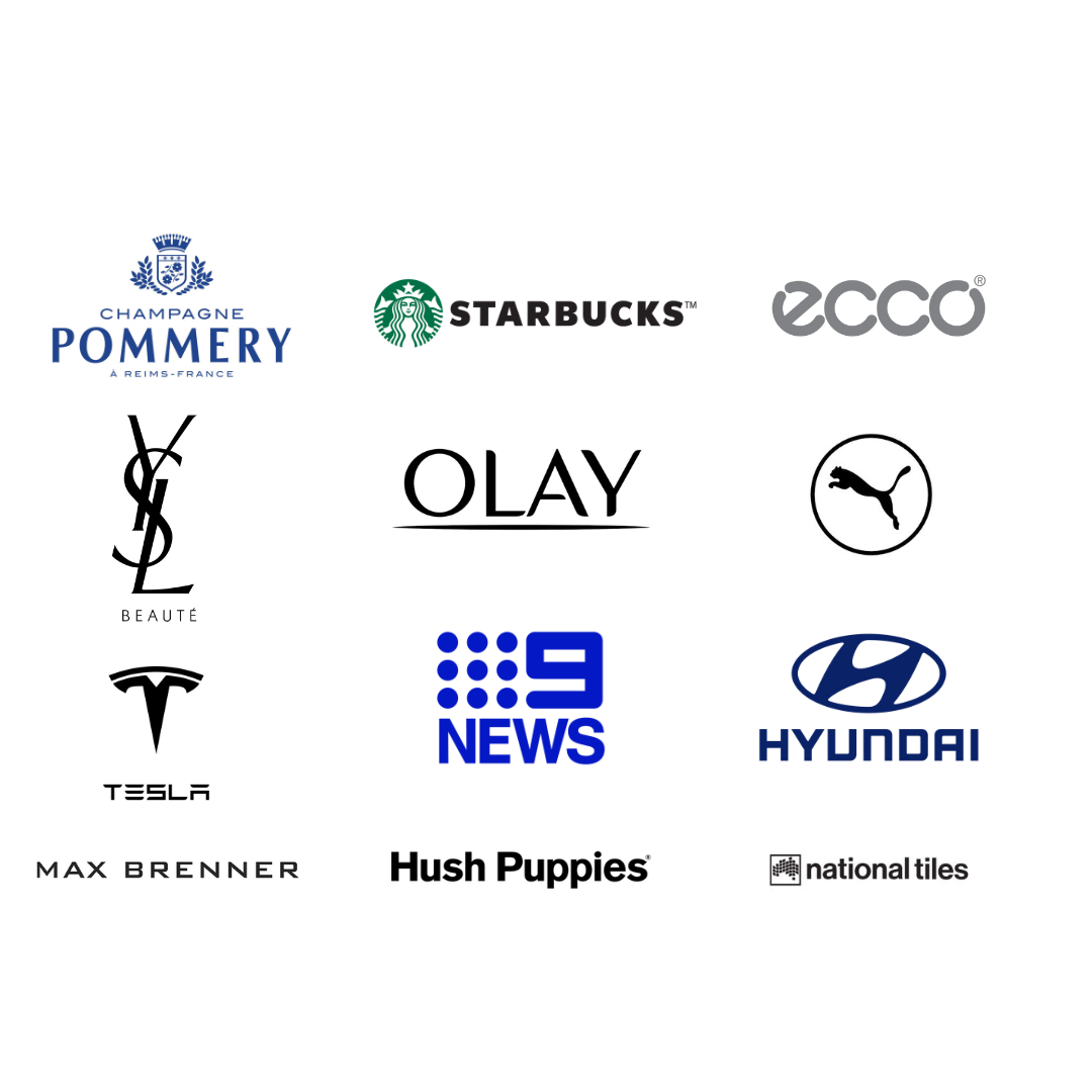 Brands we have worked with include Starbucks Ecco Olay Tesla YSL Hyundai National Tiles Pommery