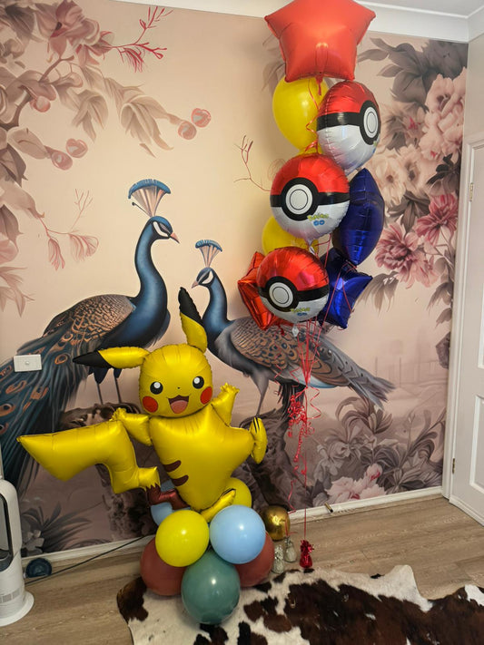 Pikachu Pokemon Balloon Bouquet Delivered in Melbourne Docklands
