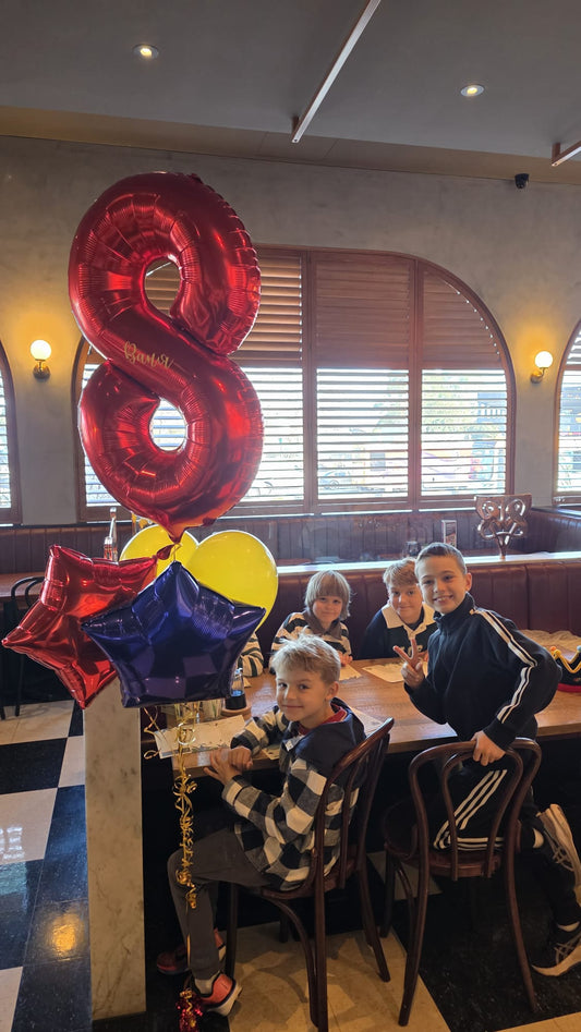 Personalised Birthday Number Balloons | Melbourne