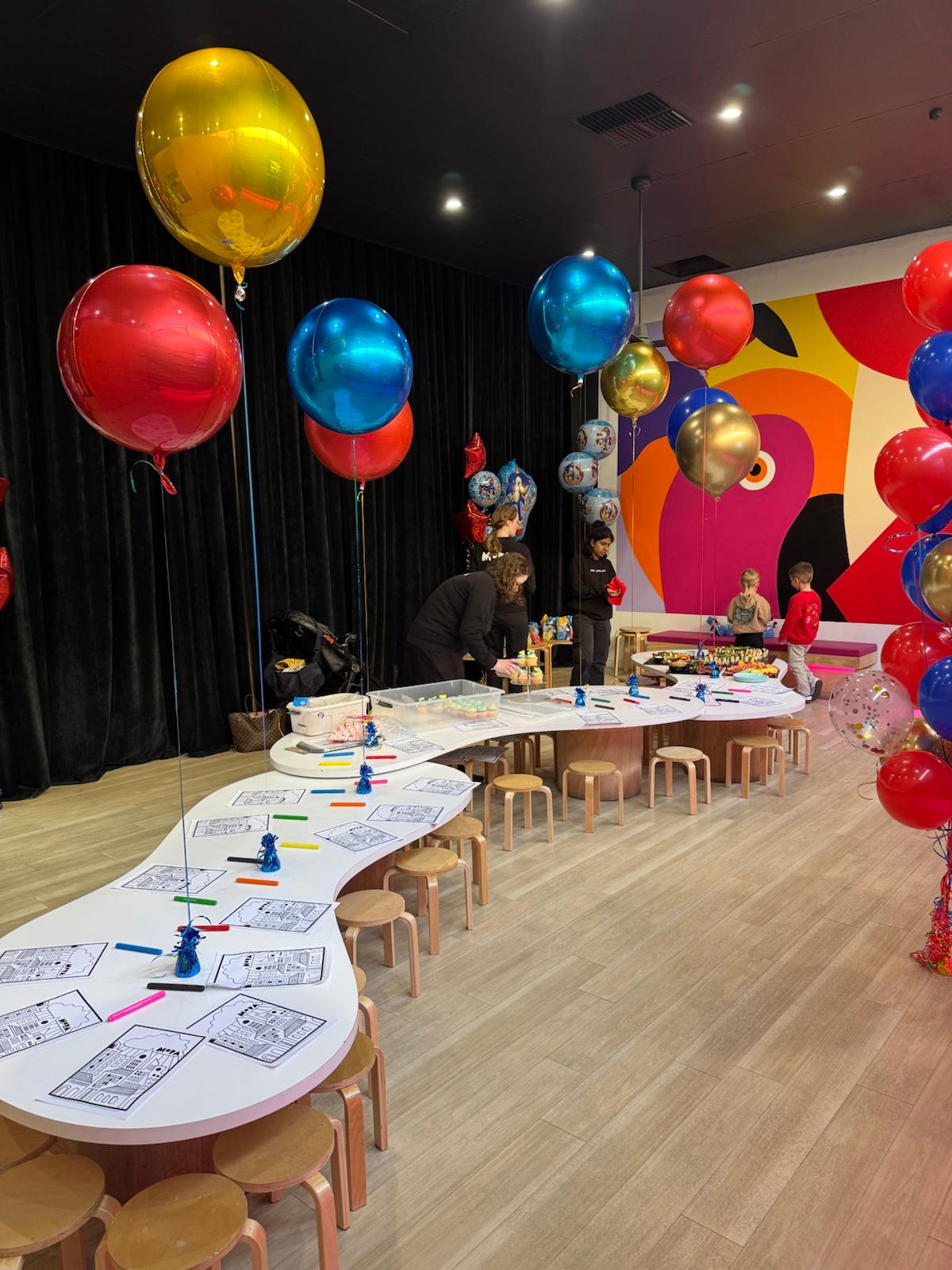 El set de cumpleaños de Di Palma