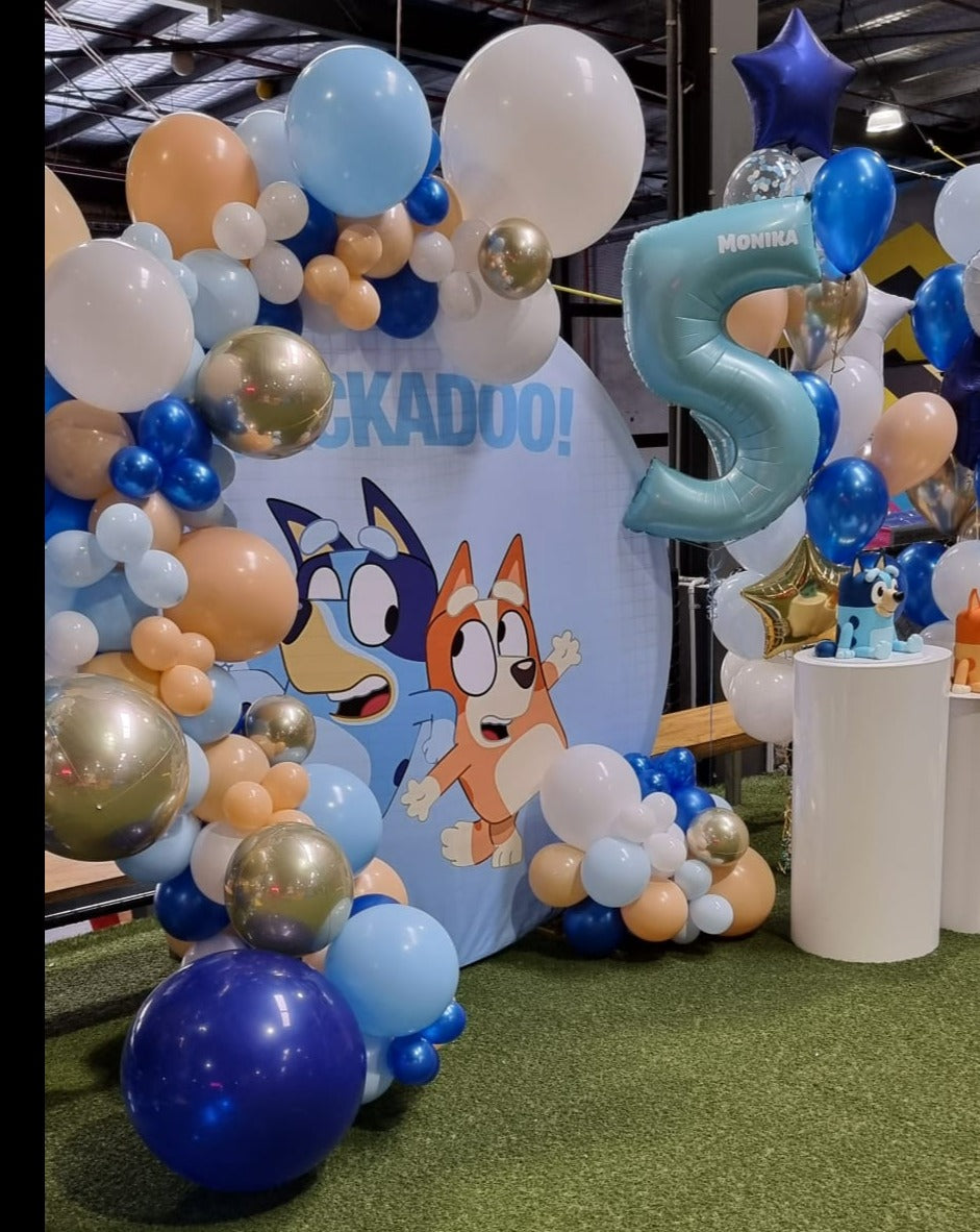 Bluey and Bingo Balloon Garland Melbourne Fairytale Balloons