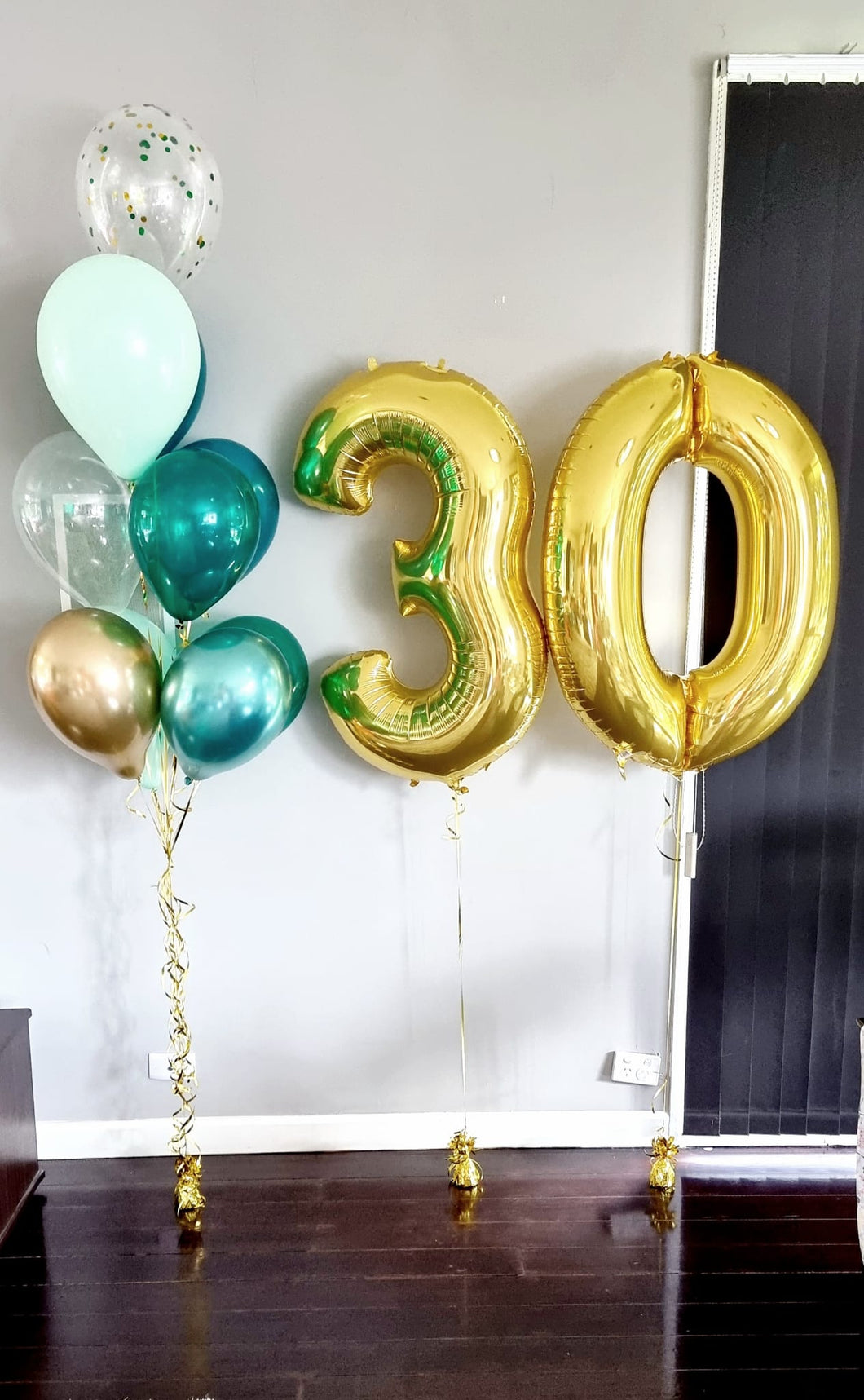 Helium birthday 2025 number balloons