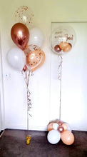 Load image into Gallery viewer, Personalised Rose Gold Balloon Bouquet Melbourne Delivered

