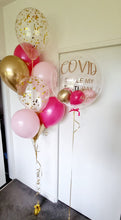 Load image into Gallery viewer, Personalised Pink White Balloon Bouquet Melbourne
