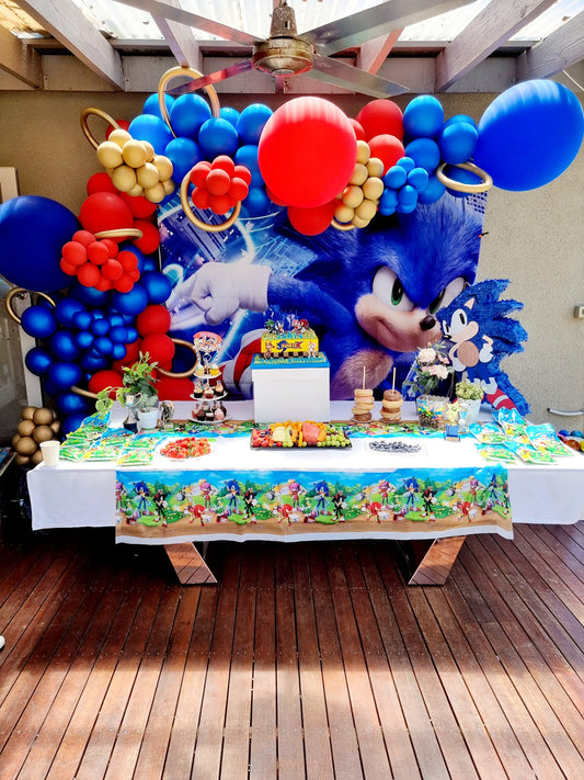 Sonic the Hedgehog Balloon Garland Delivered Melbourne
