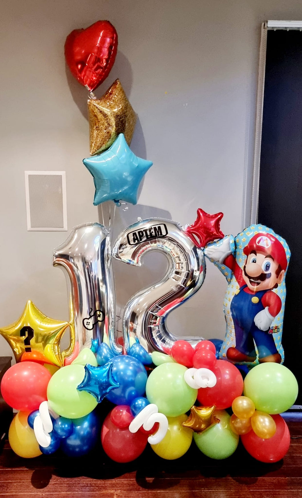 Super Mario Themed Balloon Bouquet