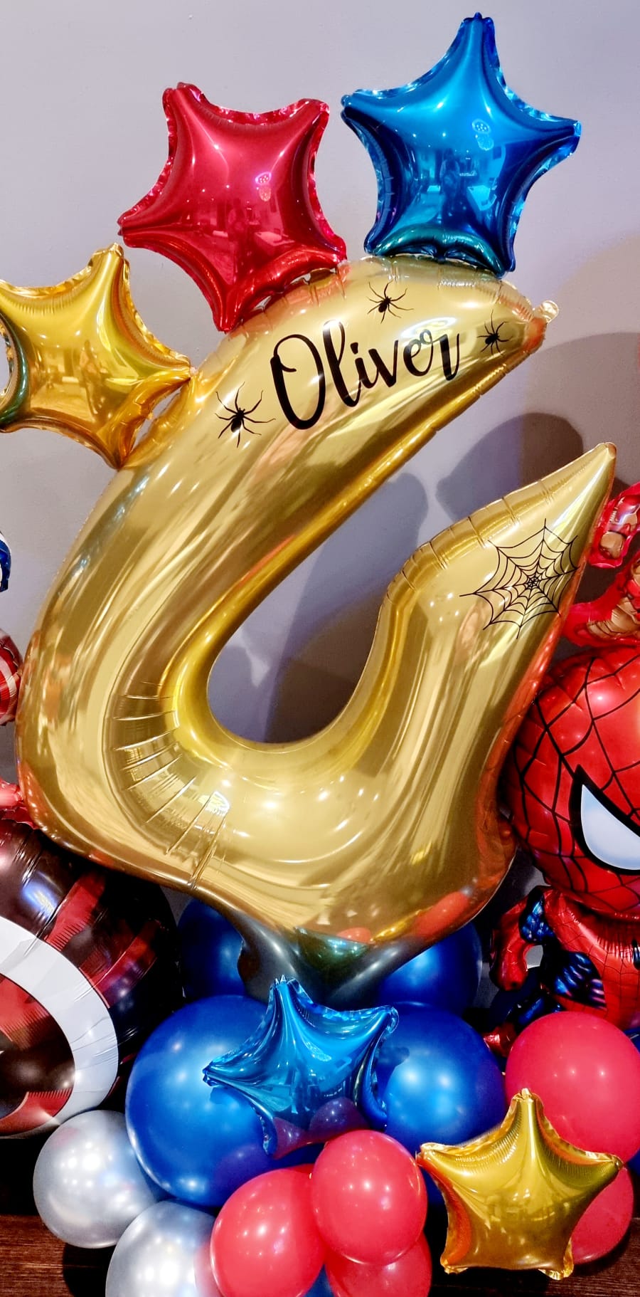 Superhero Themed Balloon Marquee (air-filled)