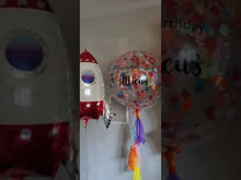 Load and play video in Gallery viewer, Spaceman Themed Balloon Bouquet Delivered in Melbourne
